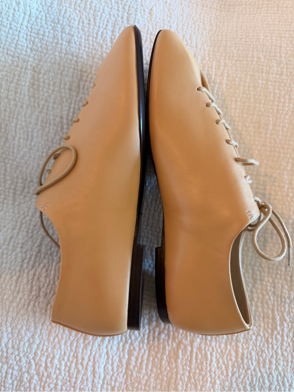 Lemaire SSENSE Exclusive Tan Flat Derbys - Picture 4 of 5